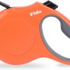 Fida Retractable Dog Leash, 16ft Heavy Duty Pet Walking Leash for X-Small/Small/Medium/Large Dog or Cat up to 110 lbs, Tangle Free. One-Hand Brake
