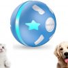 PetDroid Interactive Dog/Cats Ball Toys,Durable Motion Activated Automatic Rolling Ball Toys for Puppy/Small/Medium Dogs,USB Rechargeable (Blue)(Deep Blue)